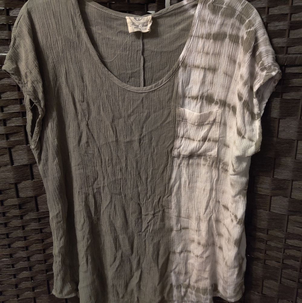 Green tie dye shirt